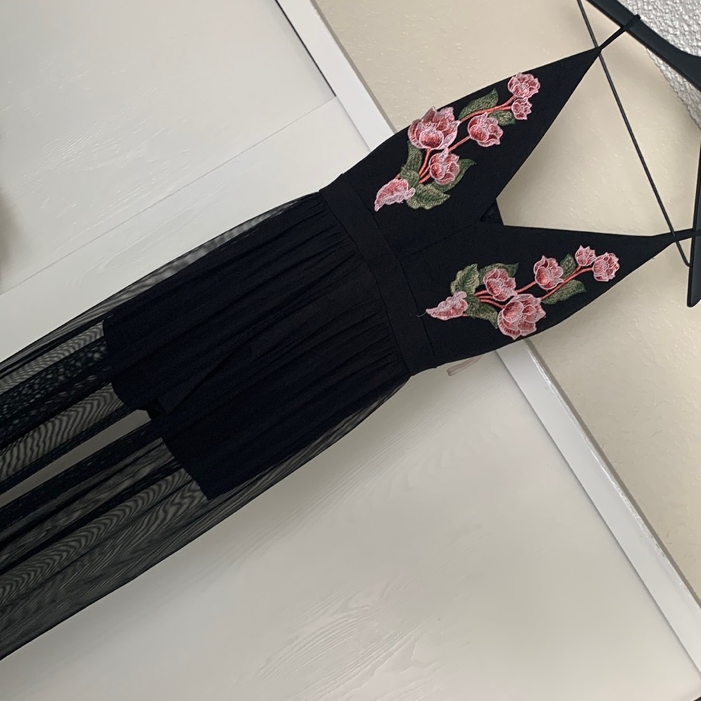 Romper with sheer dress